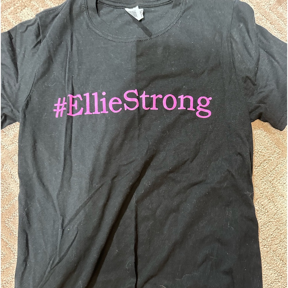 black tee, for cancer
